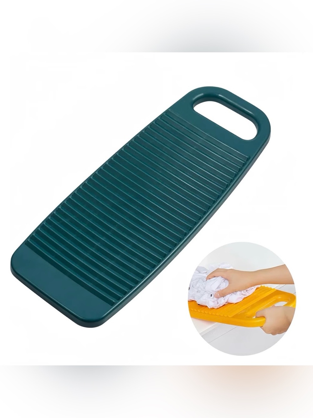 Non-Slip Plastic Laundry Washboard for Hand Washing Clothes (Blue) New